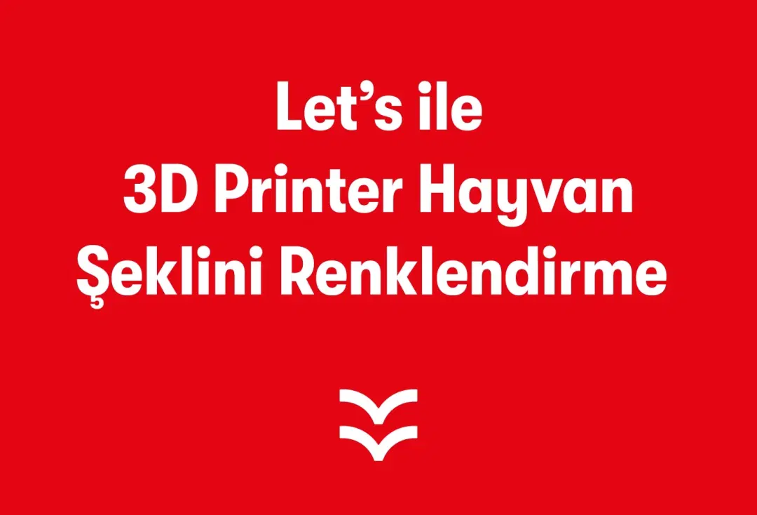 Lets ile 3D Printer Hayvan Şeklini Renklendirme