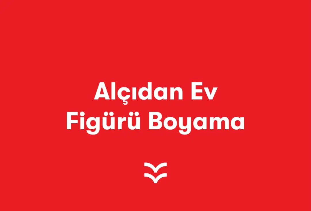 Alçıdan Ev Figürü Boyama