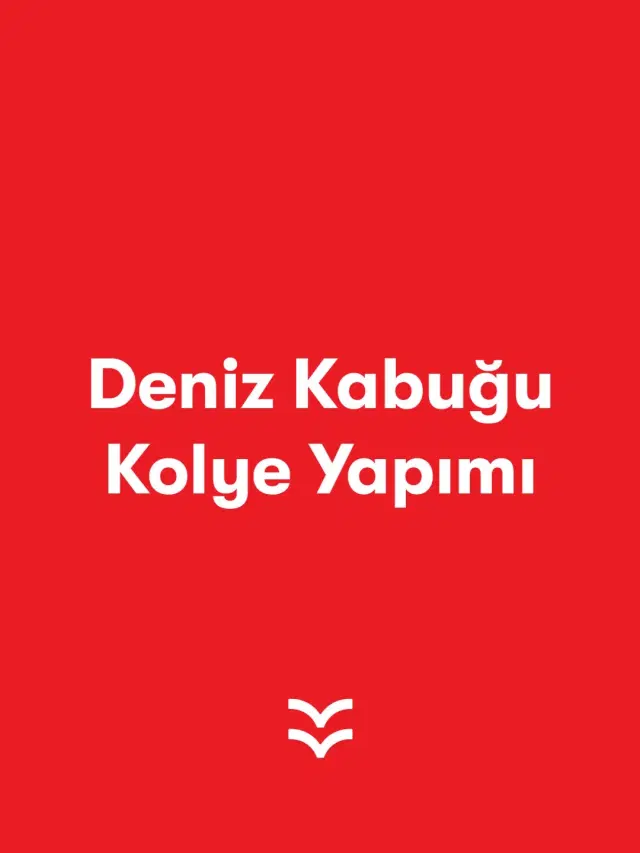 Deniz Kabuğu Kolye Tasarımı