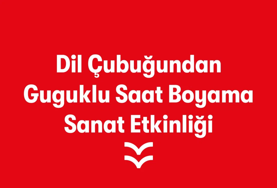 Dil Çubuğundan Guguklu Saat Boyama Sanat Etkinliği