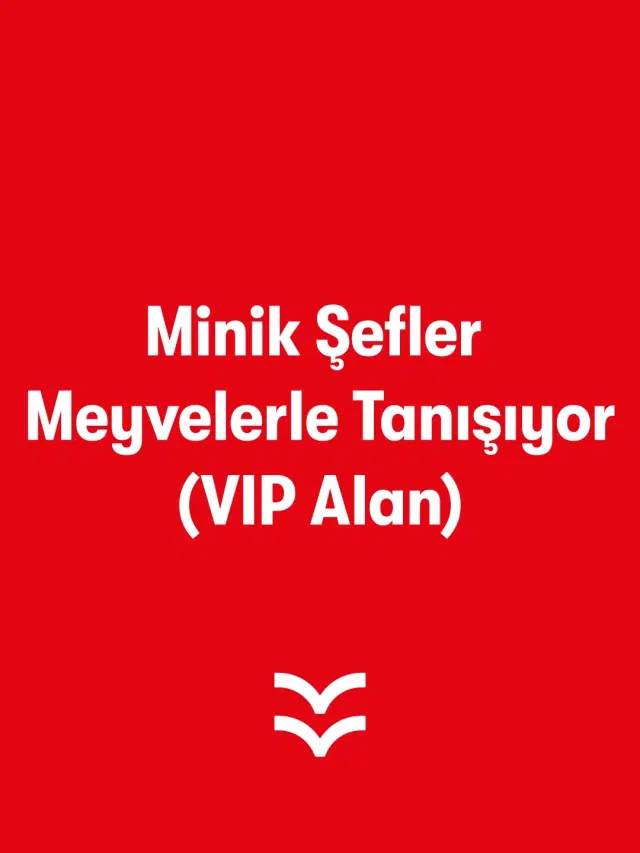Minik Şefler Meyvelerle Tanışıyor