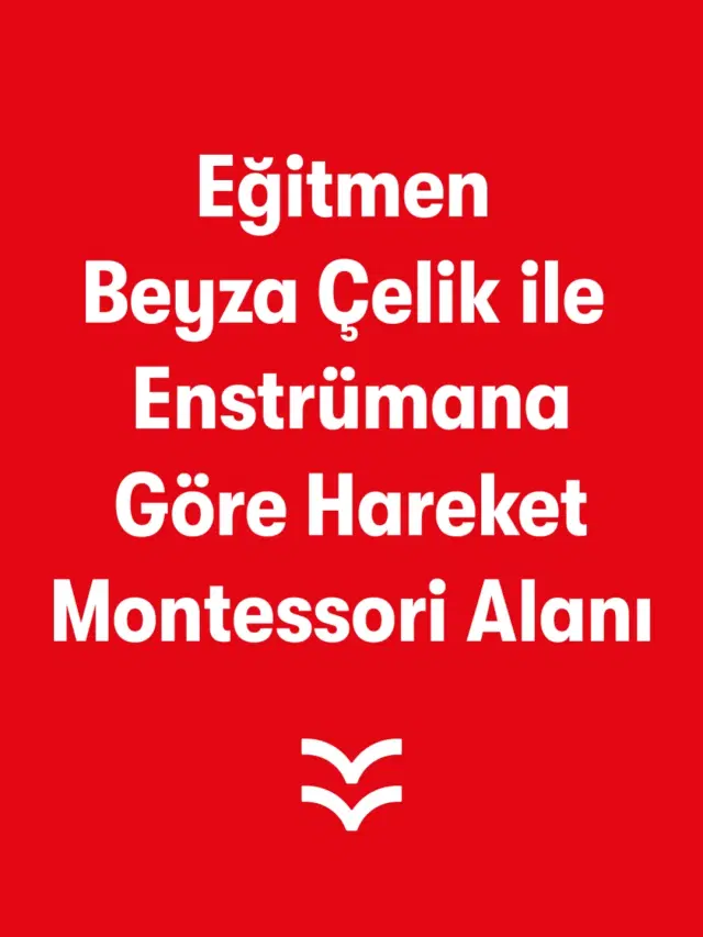 Eğitmen Beyza Çelik İle Enstrümana Göre Hareket  Montessori Alanı
